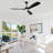 60" 3 - Blade Propeller Ceiling Fan With LED Lights And Remote Control-560736066