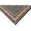 Hand Knotted Wool Oriental Area Rug in Black/Cream/Red