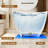 57" x 30.7" Freestanding Solid Surface Soaking Stone Resin Bathtub, Thick Edge Tubs with Overflow, Pop-up Drain-121906587