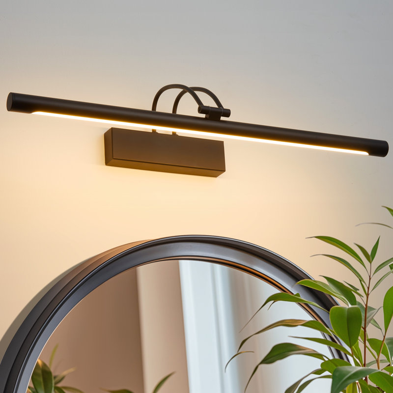 Iron LED Flush Mounted Sconce, Matte Black