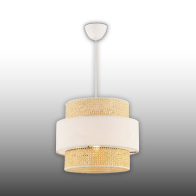 Lustre cylindrique en métal 1 lumière