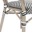 Chiles Stacking All-Weather Commercial Paris Chairs with Arms and Metal Frames-1286210823