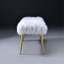 Banc avec pieds droits