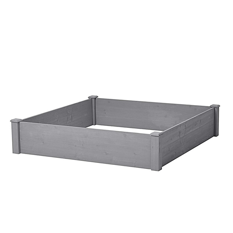 Over Ground Raised Garden Bed Large Long Planter Box for Outdoor, Tool-Free Assembly, 10.03" H x 48.03" W x 47.97" D