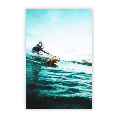 Surfing In Indonesia - No Frame Print