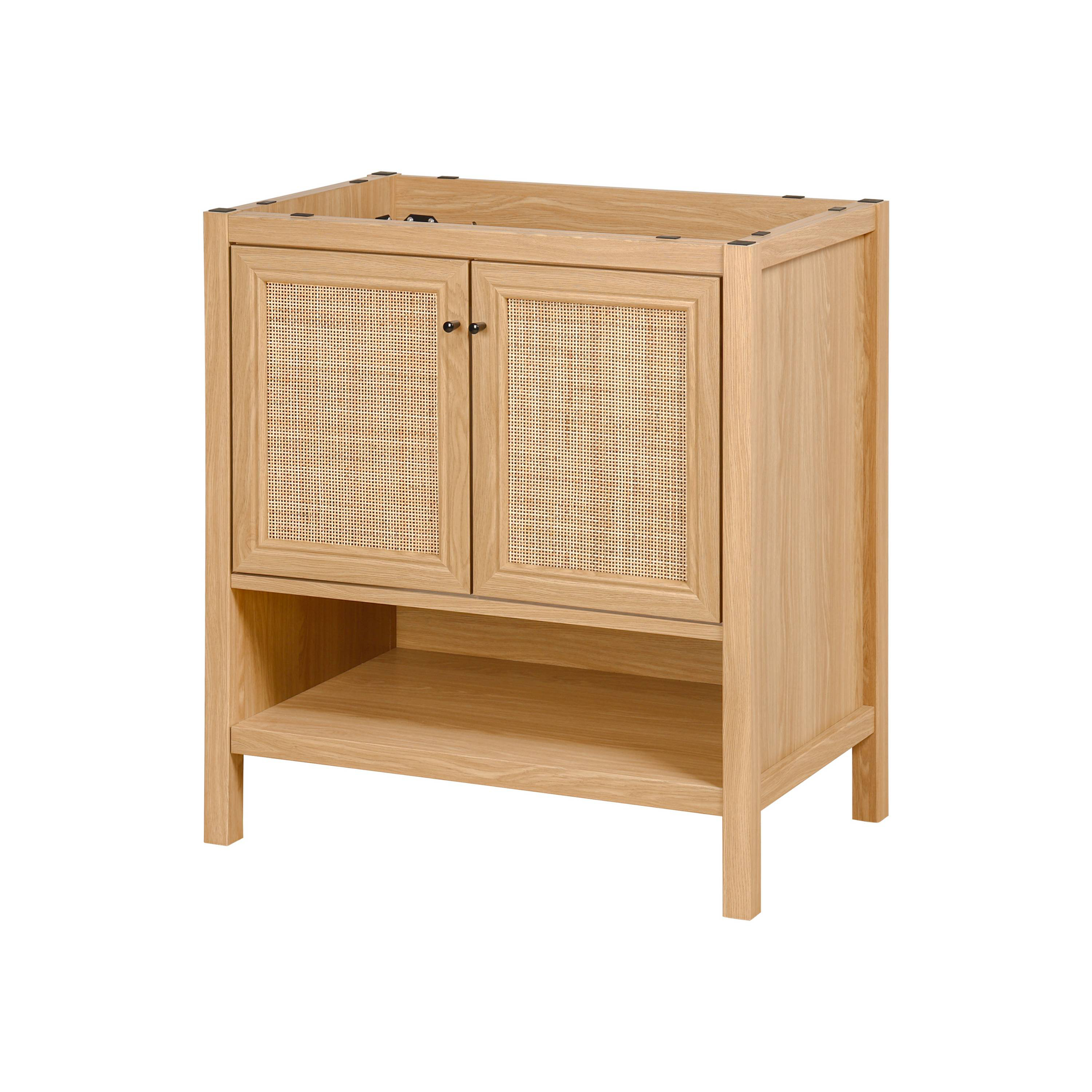 Jonathan Y Jasper 30 in. W x 18 in. D x 33 in. H Rattan Modern Coastal ...