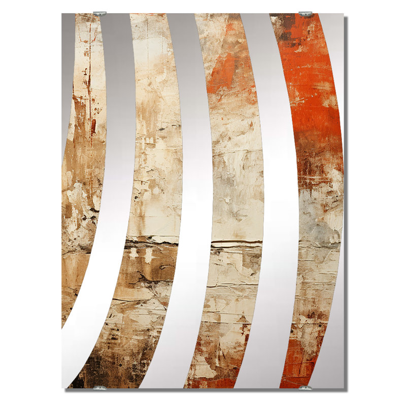 Miroir mural Chaos Collage I - Abstract Collages MIR131635, 40 po x 30 po
