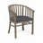 Outdoor Acacia Wood Club Chairs with Cushions,Dining Chair