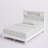 Brevyn Solid Wood Foundation Bed with Bookcase-964715595