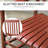 Outdoor Rocking Chair Set of 2, Patio Wooden Rocking Chair with Smooth Armrests, High Back for Garden, Balcony, Porch, Supports Up to 352 lbs. Wine Red