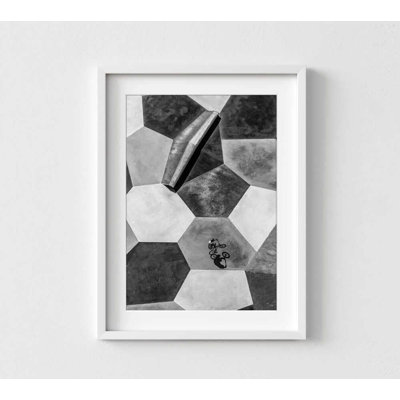 «BMX Rider», reproduction d'art: photo de planches à roulettes géométriques (encadrée ou non)