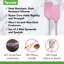 Ensemble de 2 petites spatules et cuillères en silicone Tovolo Flex-Core avec poignées en acier inoxydable, sorbet rose