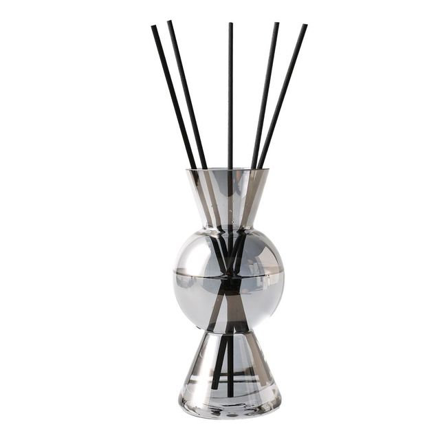 Reed Diffuser Smoked Bottle, Black Curved Reeds - Lily Of The Valley - Gift Box, Smoked
