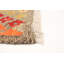 Tapis décoratif en laine de conception unique 4 pi 2 po x 5 pi 9 po noué à la main New Age orange/bleu/jaune