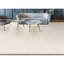 Wool Geometric Area Rug in Cream