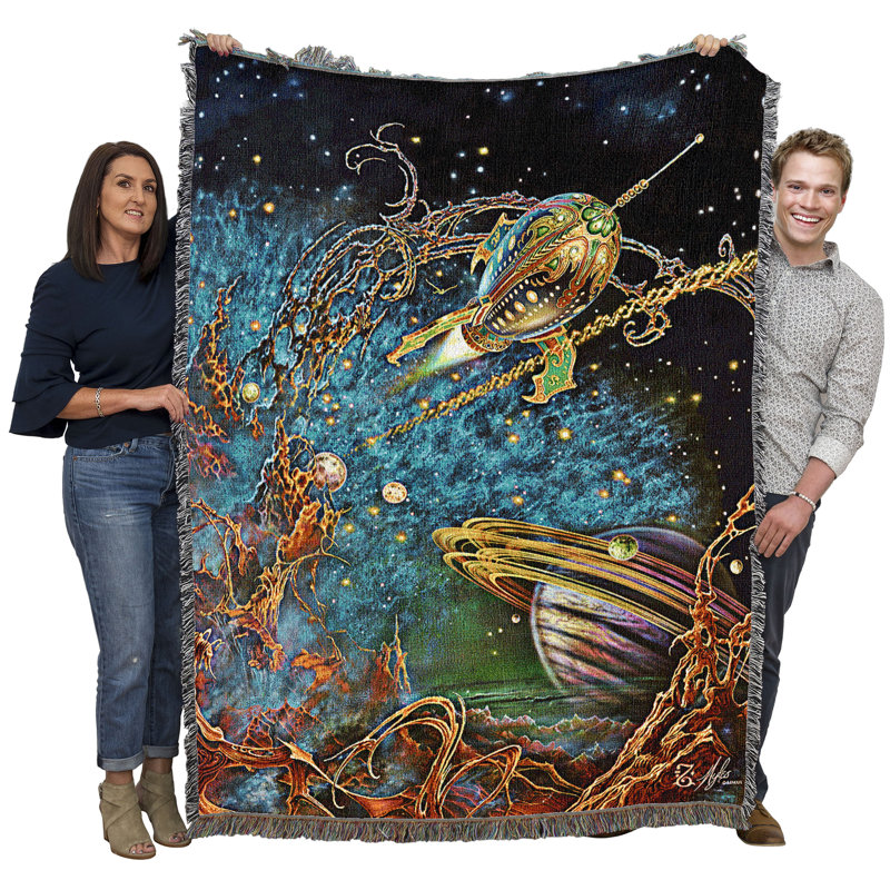 Pure Country Weavers The Archway Space Planet Blanket by Myles Pinkney - Gift Fantasy Tapestry Throw Woven from Cotton - Made in The USA (72x54)