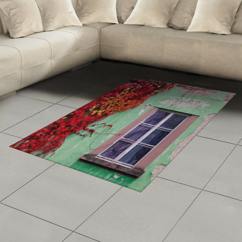 Autumn High Density Long Fiber Poly Threads Decorative Area Rug Carpet, Rectangle 4' x 5'8"