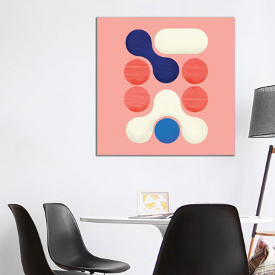 Geometric Abstract III 1 Piece Wrapped Canvas Wall Art