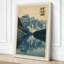 Mountain Lake Reflection Japandi - Wrapped Canvas-1680009266-1680009291