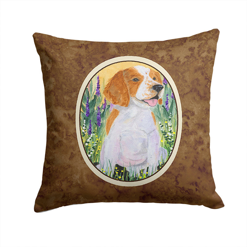Welsh Springer Spaniel Outdoor Reversible Throw Pillow