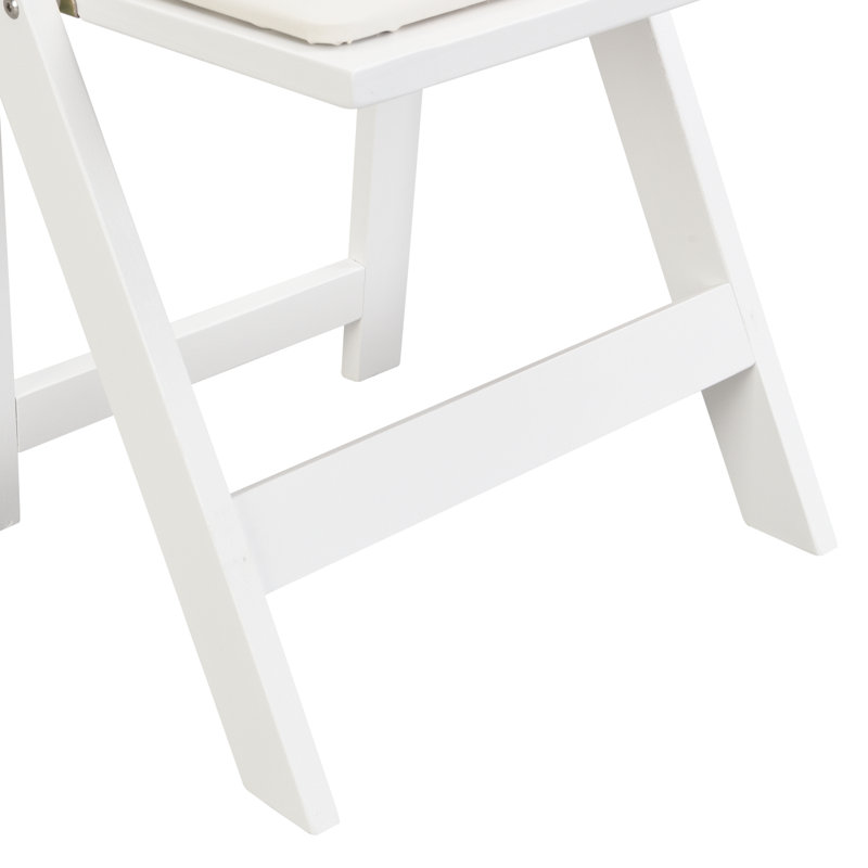 Chaises pliantes rembourrées en bois Dulcina, Brun