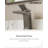Farne Waterfall Single-Hole Single-Handle Bathroom Sink Faucet with Pop-Up Drain in Gun Grey-120285924