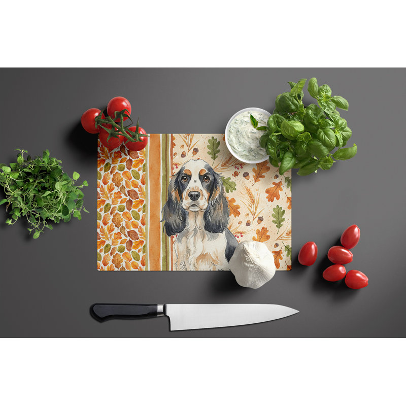 Planche à découper en verre Parti Cocker Spaniel