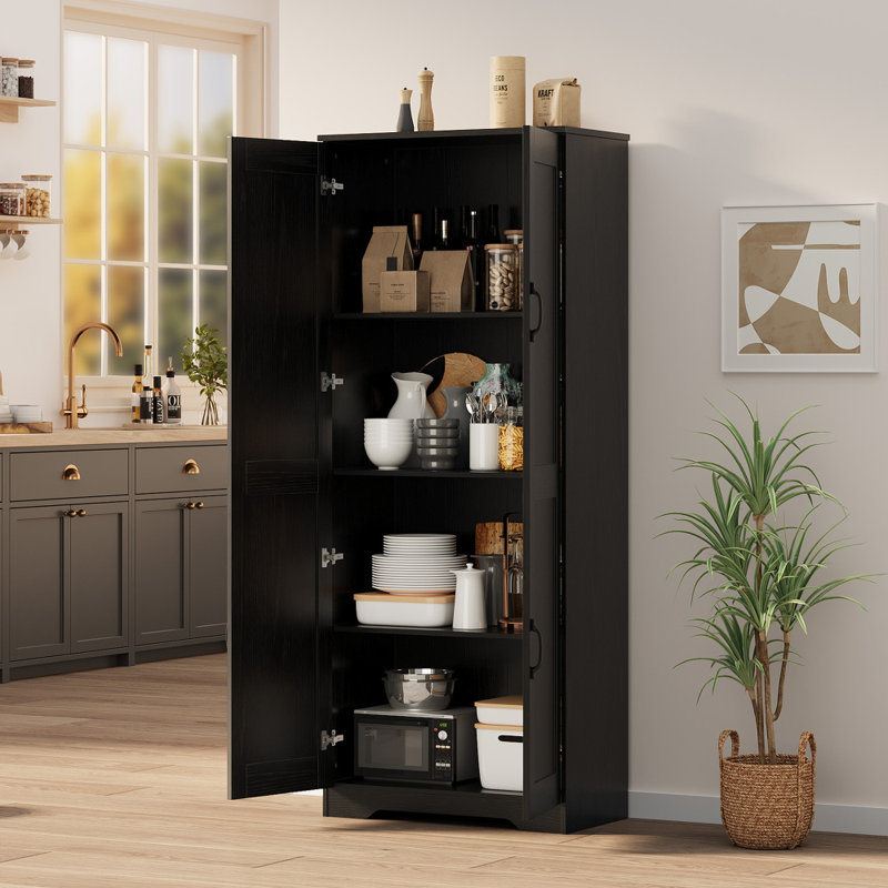 2.5cm Kitchen Pantry, Black