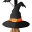 Balai de sorcière en bois 42 po H