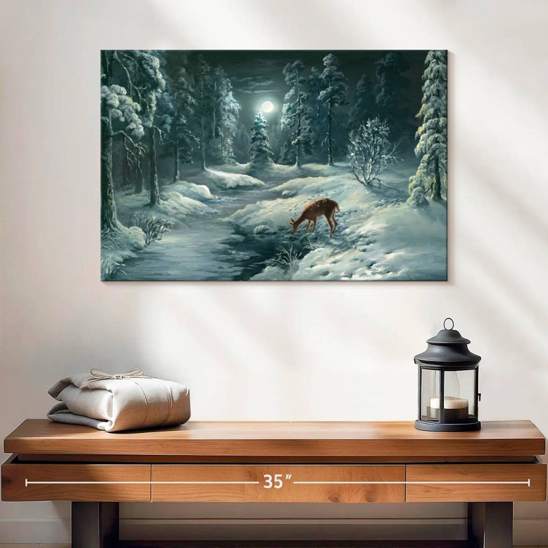 Brampt Nighttime Forest, 16" H x 24" W