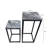 Scottdale Nesting Side Table For Living Room, Metal Plant Stand with MDF Top, Nest of End Table