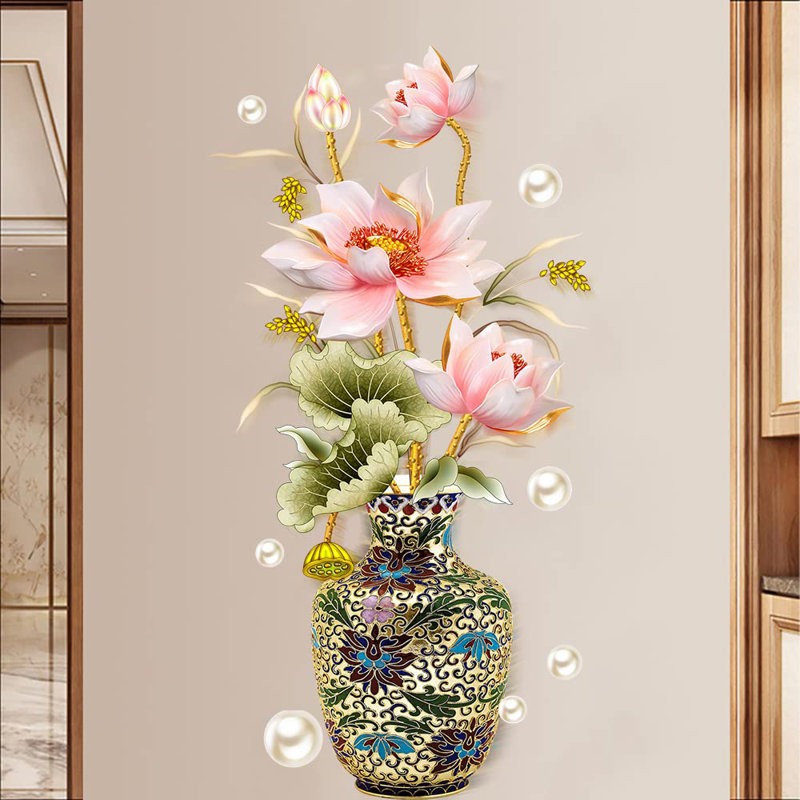 Autocollant mural Vase