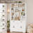 82.7"tall Bookcases With Drawers & Doors, White-1983333886