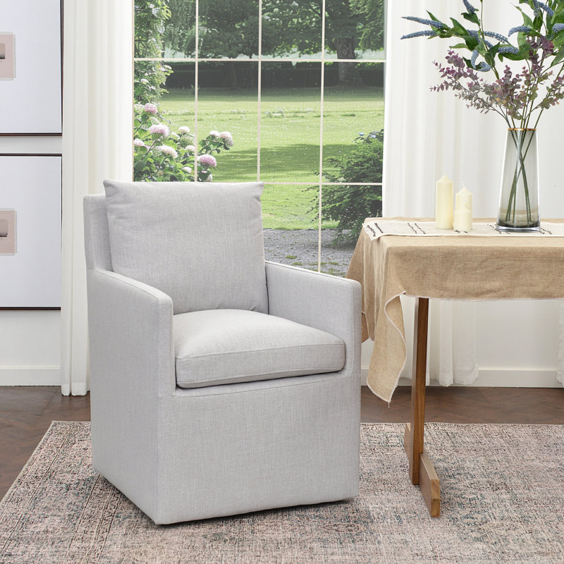 Fauteuil de salle à manger Cheryal , Gris clair