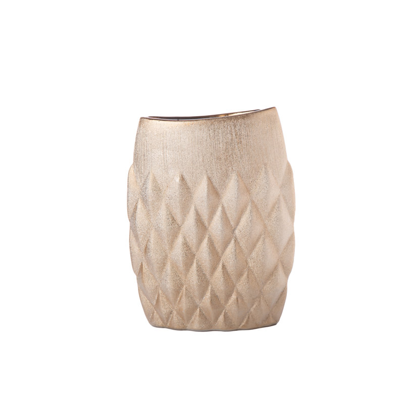 Vase ovale en céramique avec bouche large Xenia