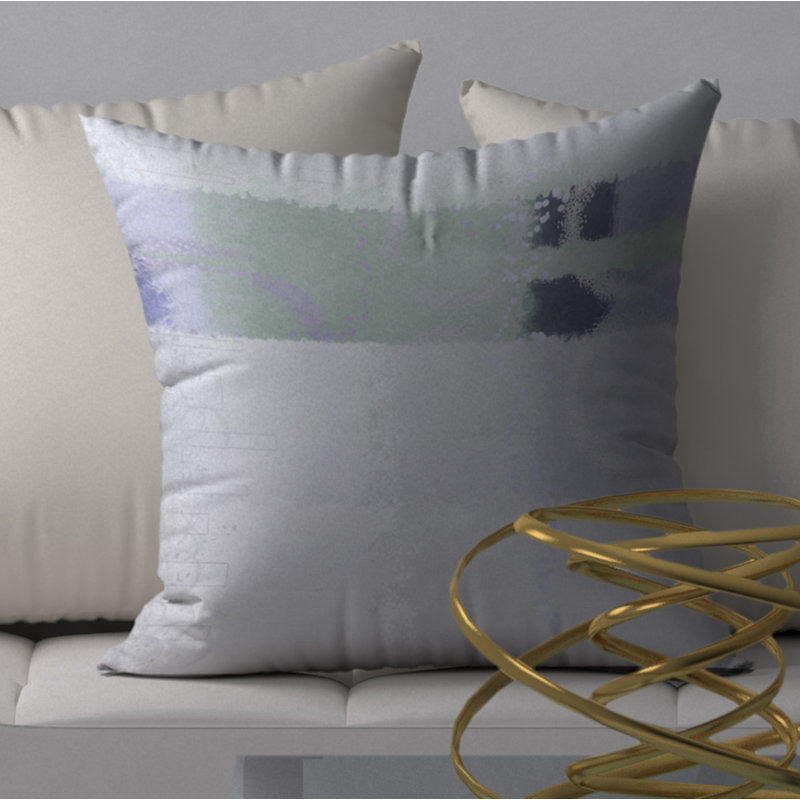 Abstract Throw Pillow, 24" H x 24" W