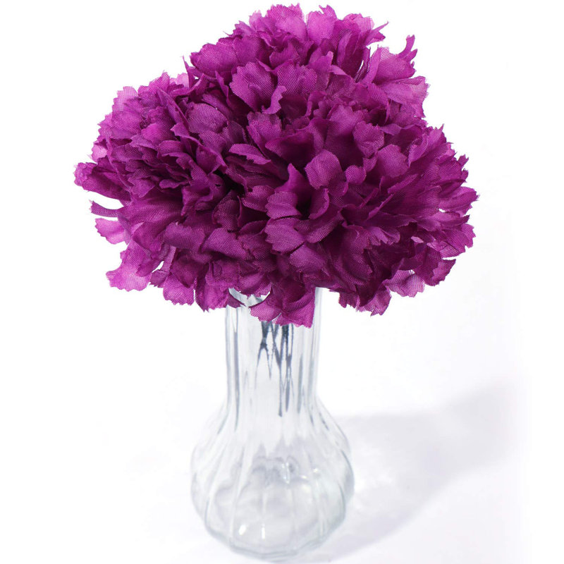 Pot de fleurs en soie, Mauve