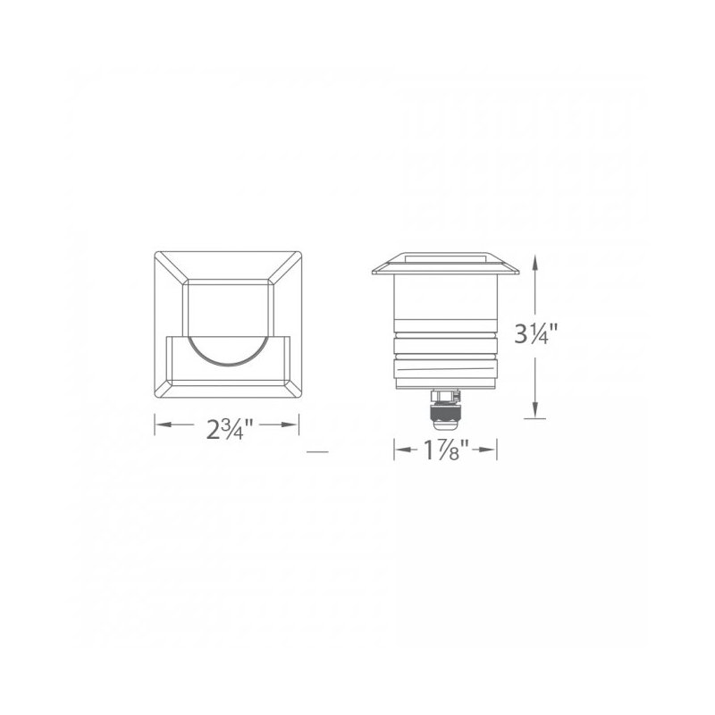 LED Step Light, Stainless Steel/Bronze