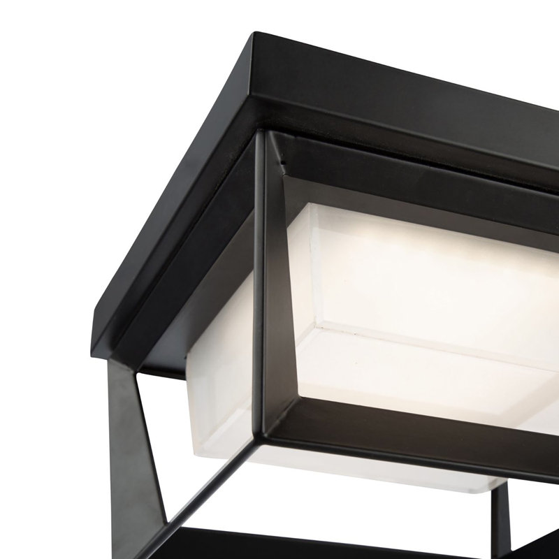Black LED Outdoor Flush Mount