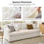 Ensemble de canapé et de fauteuil Lucie Farmhouse entièrement assemblé avec coussins en mélange de duvet-504020715