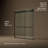 Levity Plus Less Sliding Bath Door, 61-9/16 In. H X 56-5/8 - 59-5/8 In. W, With 5/16 In.-Thick Crystal Clear Glass-71812613