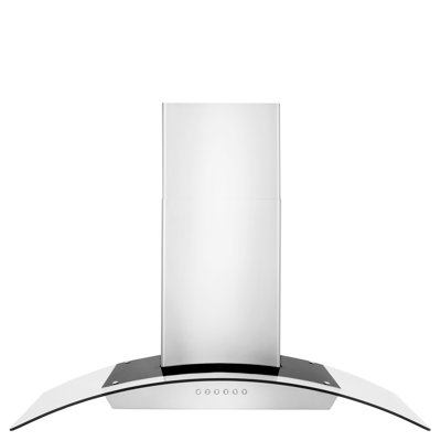 ZLINE 36” Alpine Series Convertible Wall Mount Range Hood in Stainless Steel with Remote Control, LED lighting, and Dishwasher-Safe Baffle Filters (ALP70WL-36)