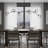 Transitional 7 Light Smoke Glass Linear Chandelier