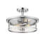 Plafonnier semi-encastré cylindrique 13,75 po Attah-1786461393