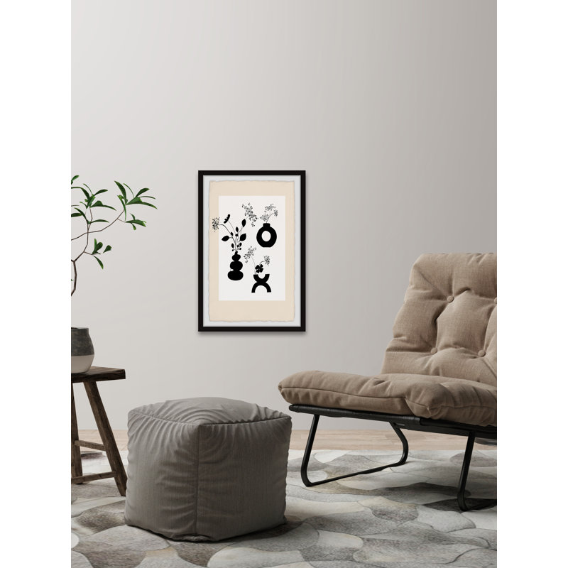 Assorted Vases - Single Picture Frame Print, 30cm H x 20cm W