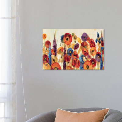 Joyful Garden 1 Piece Wrapped Canvas Painting