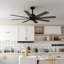 Ventilateur de plafond à 8 pales avec télécommande