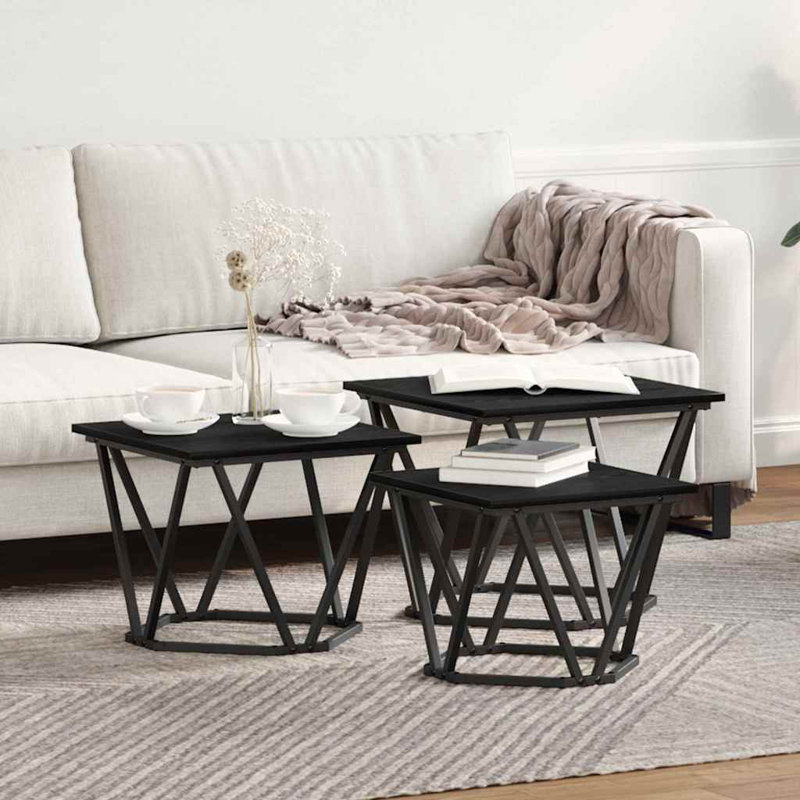 End Table Set, Black