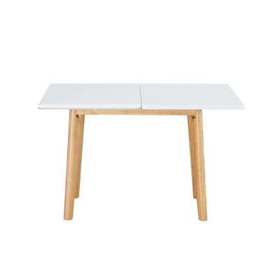 Imitation Marble Sintered Stone Tabletop With Rubber Wooden Legs, Foldable Computer Desk, Foldable Office Desk, Suitable For Restaurants, Living Rooms, Terraces, Kitchens.