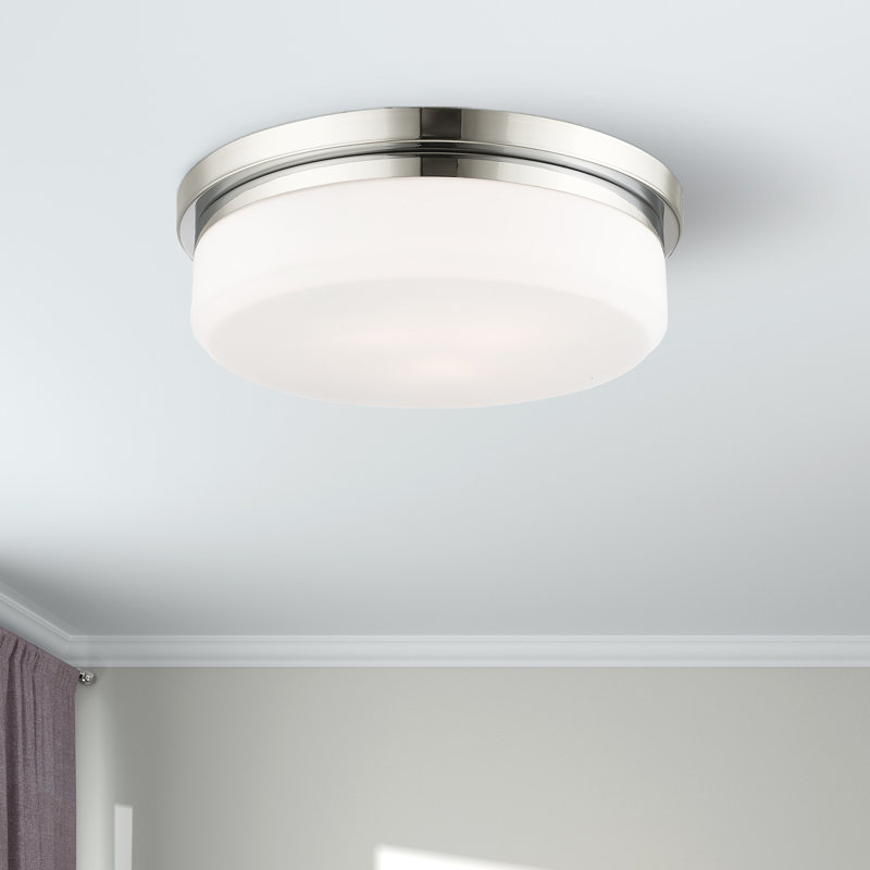 Plafonnier encastré Bahar, Chrome poli, H 4,63 po x l 15,5 po x P 15,5 po 